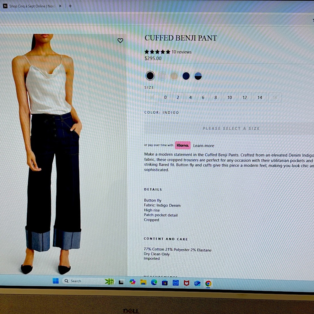 Cinq à Sept Indigo Flare Jeans New never worn.